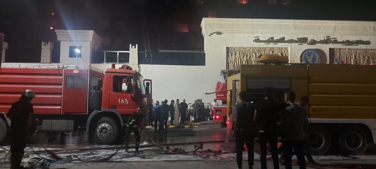 حريق مديرية أمن الإسماعيلية: إخماد النيران وبدء التبريد