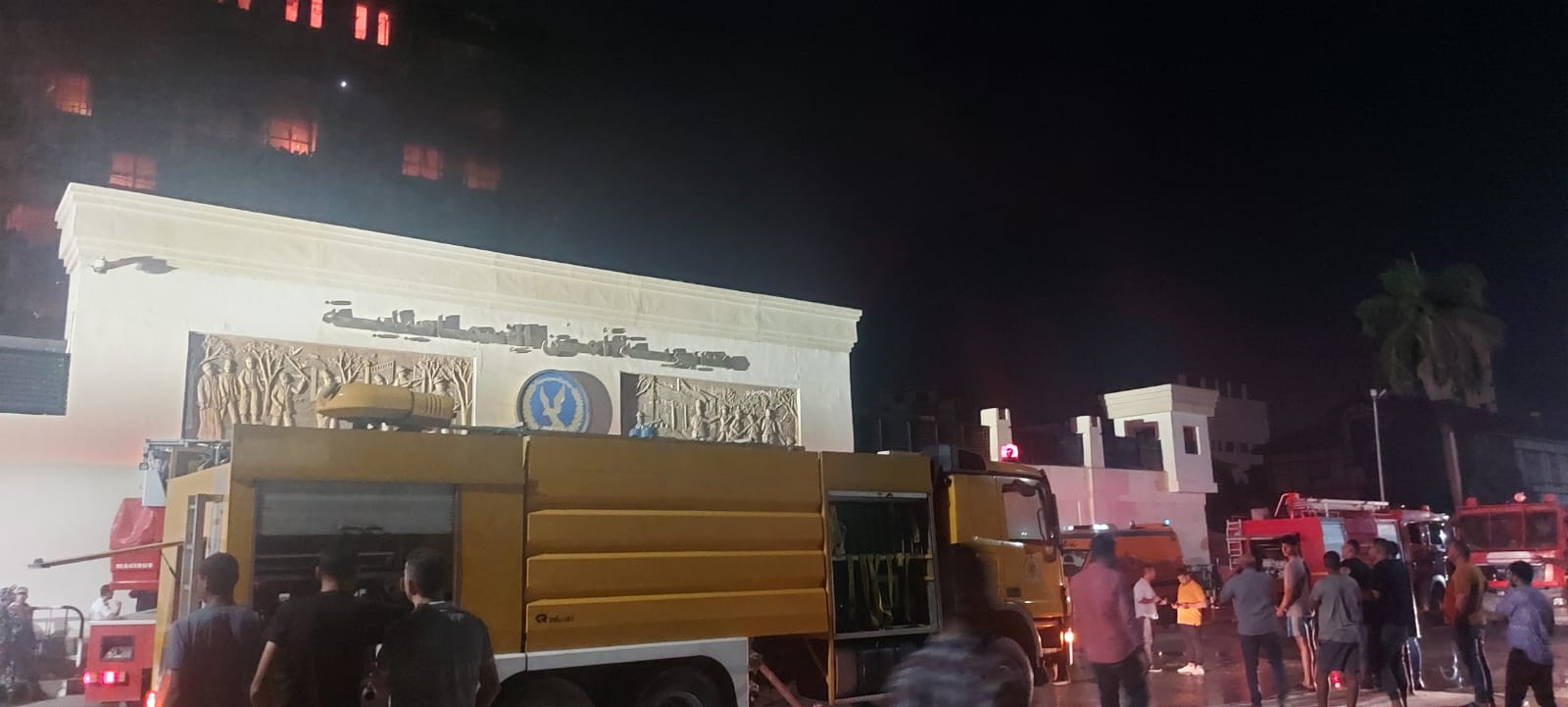 حريق مديرية أمن الإسماعيلية: إخماد النيران وبدء التبريد